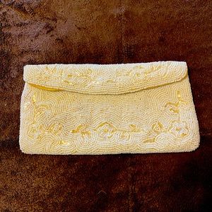 Vintage pearl evening clutch